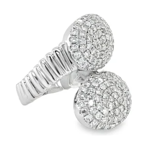 Pave Dome Bypass Ring