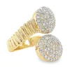Double Pavé Disc Ring