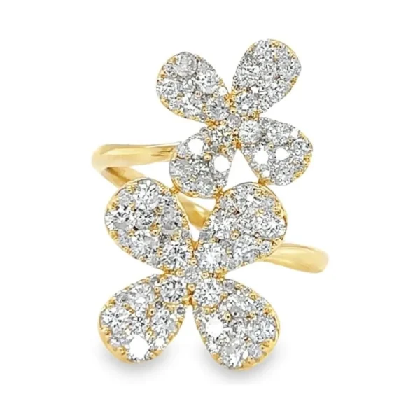 Floral Diamond Fashion Ring