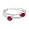 Double Band Ruby Ring