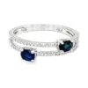 Sapphire Double Band Ring