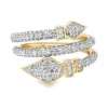 Bypass Diamond Wrap Ring