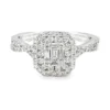 Diamond Cluster Halo Ring