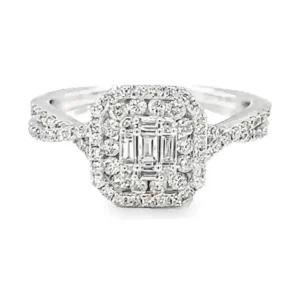 Diamond Cluster Halo Ring