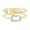 Diamond Link Fashion Ring