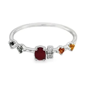 Multi Gemstone Ring