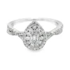 Pear Cluster Diamond Ring