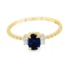 Oval Sapphire Diamond Ring