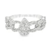 Pear Cluster Diamond Ring