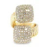 Cushion Diamond Bypass Ring