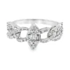 Diamond Cluster Chain Ring