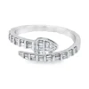 Baguette Diamond Snake Ring