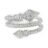 Diamond Bypass Snake Ring