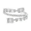 Baguette Diamond Bypass Ring