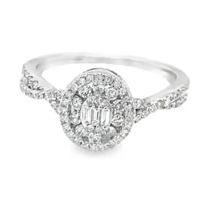 Diamond Cluster Halo Ring