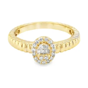 Diamond Cluster Ring