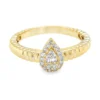 Pear Cluster Diamond Ring