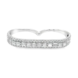 Diamond Two Finger Ring