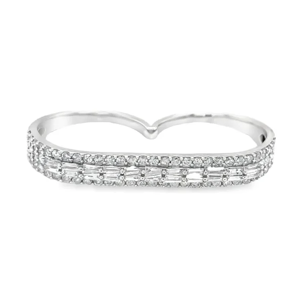 Diamond Two Finger Ring