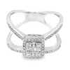 Cluster Diamond Split Ring