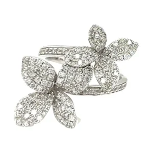 Floral Diamond Fashion Ring