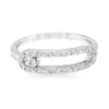 Safety Pin Diamond Ring
