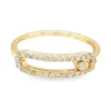 Safety Pin Diamond Ring