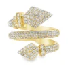 Diamond Bypass Snake Ring