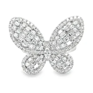 Diamond Butterfly Fashion Ring