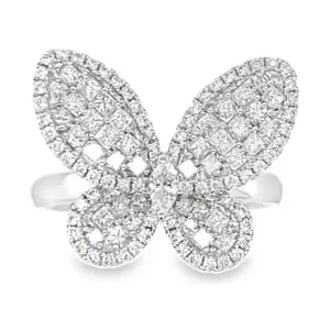 Butterfly Diamond Statement Ring