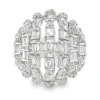 Cluster Diamond Dome Ring