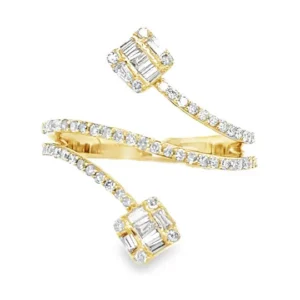 Bypass Diamond Fashion Ring