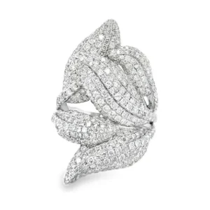 Diamond Leaf Fashion Ring