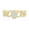 Diamond Chain Link Ring