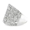 Wide Diamond Band Ring