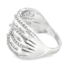 Crossover Diamond Band Ring