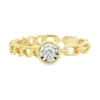 Chain Link Diamond Ring