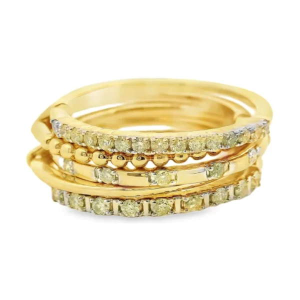 Stacked Diamond Fashion Band