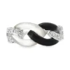 Onyx Diamond Link Ring