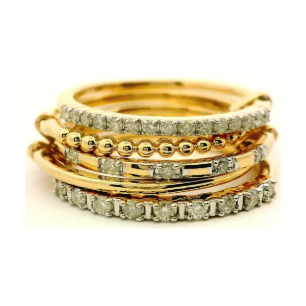 Stacked Diamond Fashion Band