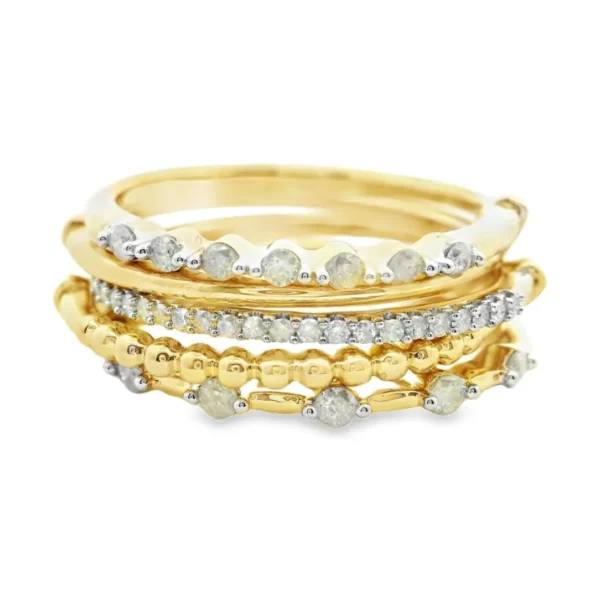 Stacked Diamond Fashion Band