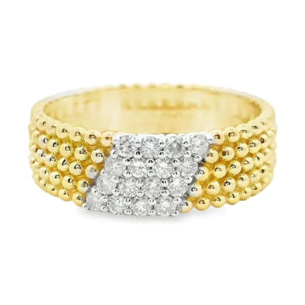 Beaded Diamond Fashion Band