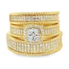 Diamond Cluster Ring Set