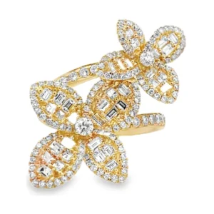 Floral Diamond Fashion Ring