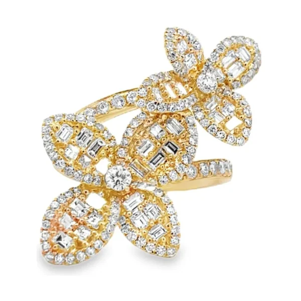 Floral Diamond Fashion Ring
