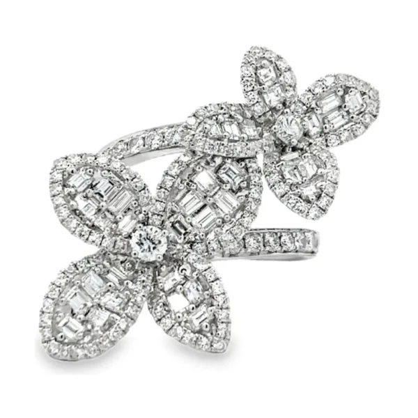 Floral Diamond Fashion Ring