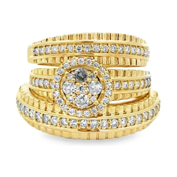 Diamond Cluster Ring