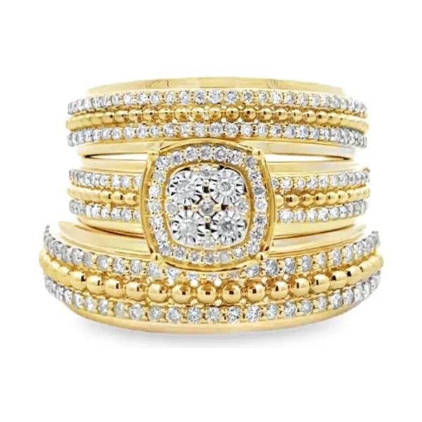 Diamond Cluster Band Ring