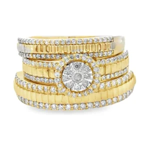 Diamond Cluster Ring