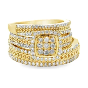 Diamond Cluster Band Ring